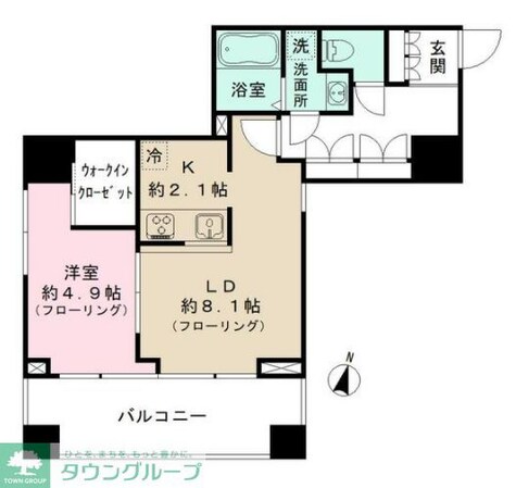 プリューム中野坂上の物件間取画像
